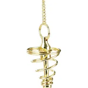 Pendule doré "Spirale" (petit modèle) - 4,5cm