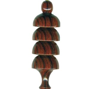 Pendule "Enel" en bois de grenadille - 8.5cm