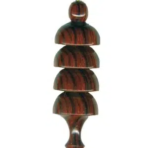 Pendule "Enel" en bois de grenadille - 8.5cm