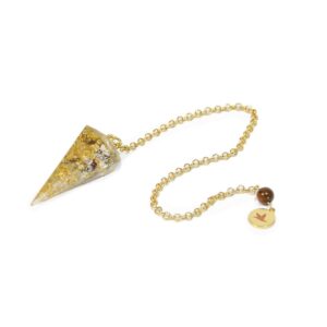 Pendule "Concentration" Œil de tigre & Lavande - 4cm