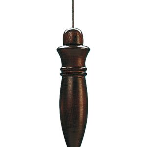 Pendule "Egyptien" en Buis teinté (plombé) - 8,9cm