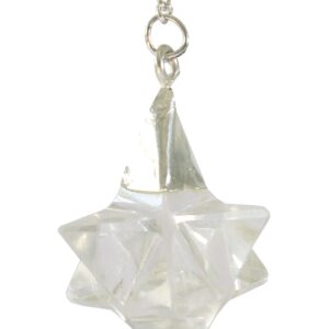 Pendule "Merkabah" Cristal de roche - 2,5cm