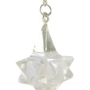 Pendule "Merkabah" Cristal de roche - 2,5cm