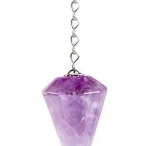 Pendule "Facetté" en Améthyste - 3 à 4.5 cm