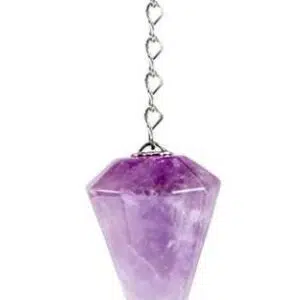 Pendule "Facetté" en Améthyste - 3 à 4.5 cm