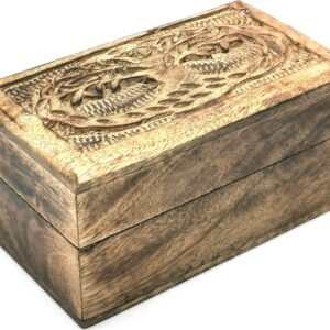 Petite boite bois : Arbre de Vie - 12,5 x 7,5 x 6 cm