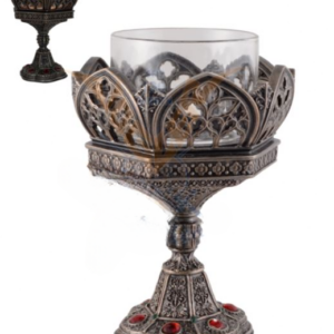 Bougeoir hexagonal : Cathédrale - 11 x 15 cm