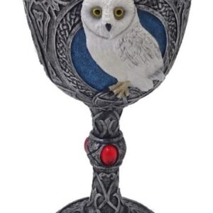 Calice : Chouette blanche - 18,9cm