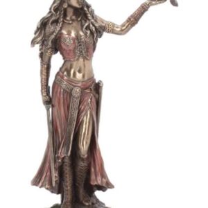 Morgane/La Morrigan & son corbeau - 28cm