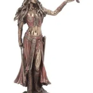Morgane/La Morrigan & son corbeau - 28cm