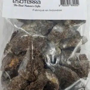 Encens en résine : Benjoin Noir "Djaoui" (100g) - Esoterra