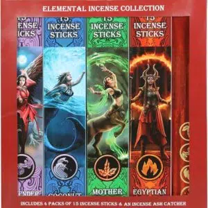 Coffret : Les 4 éléments (encens & porte encens) - Anne Stokes
