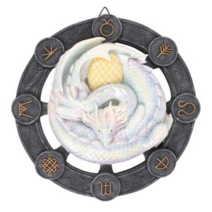 Plaque Anne Stokes : Dragons des Sabbats (Ostara) - 27cm