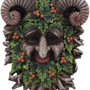 Plaque murale : Rawan aux cornes de bouc - 21cm