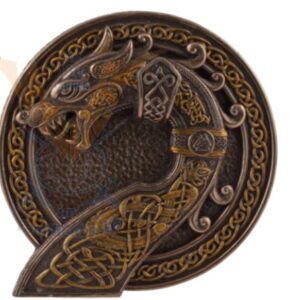 Plaque murale : Dragon celtique - 16 x 17cm