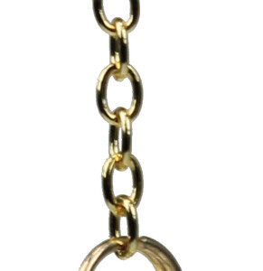 Pendule : Goutte collerette (laiton doré) - 2,9cm