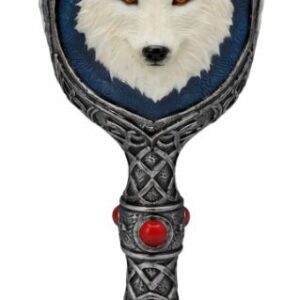Calice : Tête de loup blanc - 19,5cm
