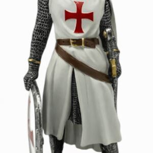 Chevalier Templier au bouclier - 23cm