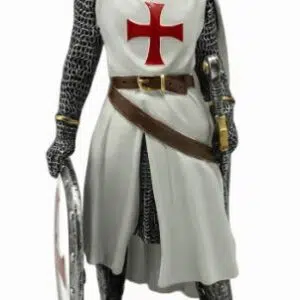 Chevalier Templier au bouclier - 23cm
