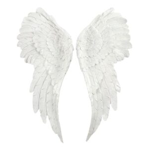 Ailes d'ange blanche à accrocher au mur - 57,5cm
