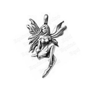 Pendentif : Fée assise (étain, sans nickel)