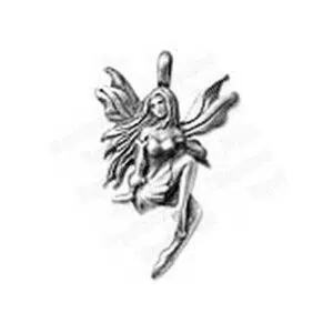 Pendentif : Fée assise (étain, sans nickel)