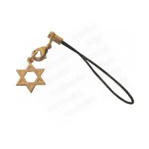 Bijou de téléphone : Hexagramme/Étoile de David (Cuivre)