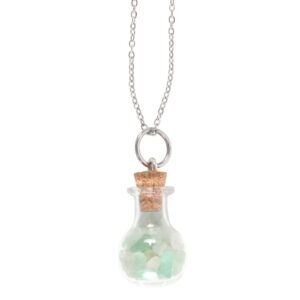 Collier-fiole "Chance" (Aventurine)
