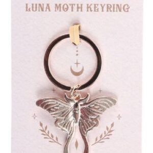 Porte clés : Papillon Lune (Luna Moth) - Doré