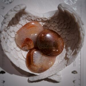 Galet : Agate de feu (qualité extra)