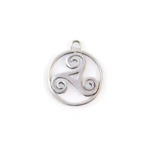 Collier : Triskell cerclé - Symboles bretons et celtes