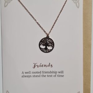 Collier : Arbre de Vie "Amis" (couleur bronze)