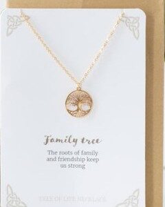 Collier : Arbre de Vie "Famille" (Doré)
