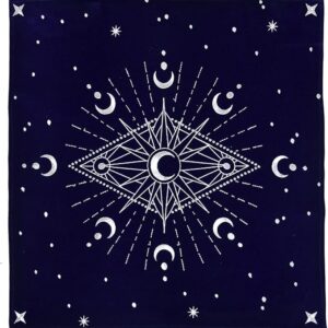 Tapis : Lunes (Bleu) - Omsaé 60x60cm