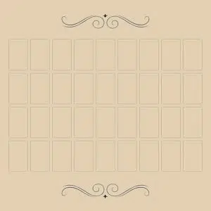 Tapis : Grand Tableau (Lenormand) - 60x60cm