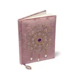 Carnet de notes : Mandala (velours lilas)