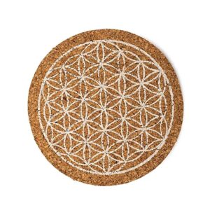 Sous-verres liège Fleur de Vie