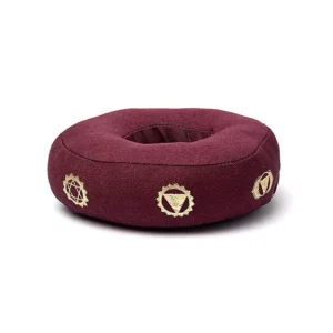 Coussin de bol chantant 7 chakras (aubergine) - 17cm