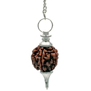 Pendule argenté avec Rudraksha
