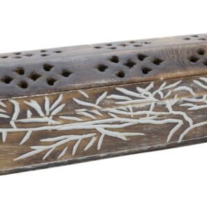 Porte encens bâton/cône : Coffret Arbre de vie (bois) - 30cm
