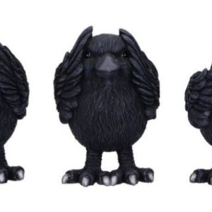 3 sagesse : Corbeaux - 8,7cm