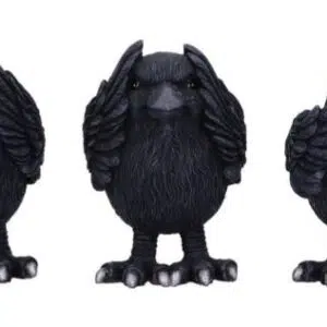 3 sagesse : Corbeaux - 8,7cm