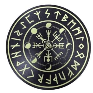 Planche de divination : Futhark nordique (bois) - 20cm