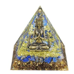 Pyramide orgonite : Shiva (Lapis-lazuli) - 6cm