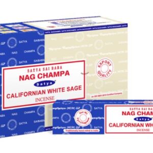 Encens Satya Nag Champa & Sauge Blanche de Californie 16g