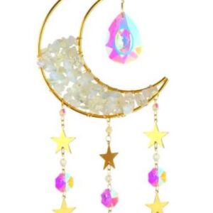 Mobile Attrape-Soleil Lune en Opalite