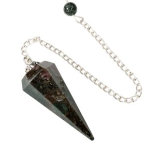 Pendule Agate Indienne Conique 6 faces