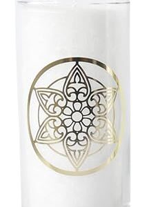 Bougie en Cire végétale Blanche Mandala