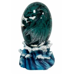 Oeuf de dragon : Eau (LED) - 11cm