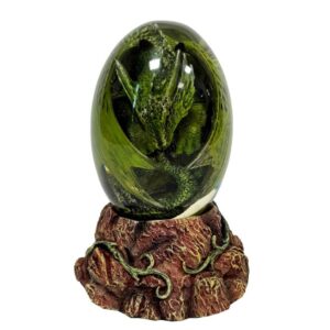 Oeuf de dragon : Terre (LED) - 11cm